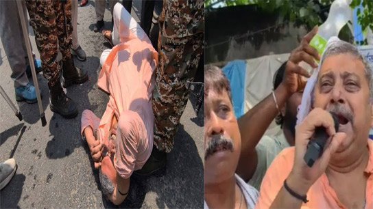 Kalyan-Banerjee People raised slogan, showed agitation while TMC MP Kalyan Banerjee went to submit deputation