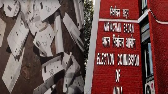 'Noapara VVPAT slips fall on Madhyamgram road'! Commission explains