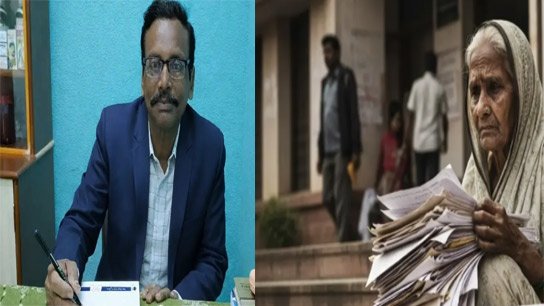 Male doctor receiving widow pension in Pingla