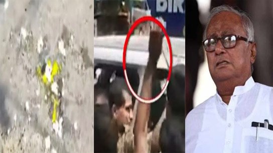 Raw eggs thrown at Saugata! 'Chor-chor' slogans, huge excitement in Nimta