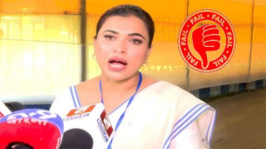 'BJP is on the poster...', said Shreya
