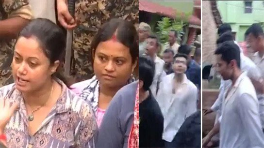 Woman Shwoing Protest To TMC MP Abhishek Banerjee