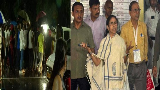 CM Mamata Banerjee Reaches Strong Room Amid TMC BJP tension in Kolkata, Tensions Over EVM Security