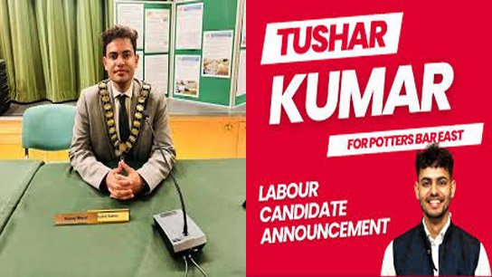 Tushar Kumar, the youngest Indian-origin mayor in the UK