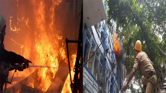 Fire incident in a government building in Alipore on wednesday morning