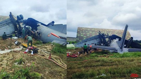 Horrific accident in Jorhat! Air Force plane burns after landing