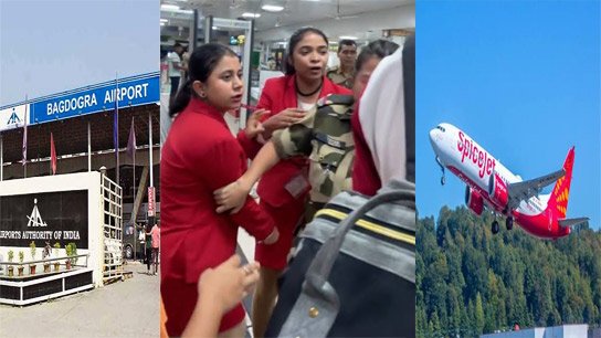 SpiceJet staff and passengers quarrel, abuse each other after flight cancelled in Bagdogra