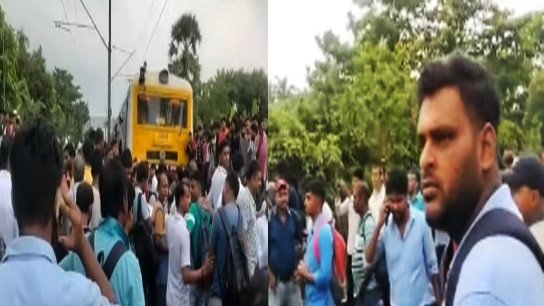 Why so many ladies' coaches? Rail blockade at Dhamua station on Sealdah South branch in protest