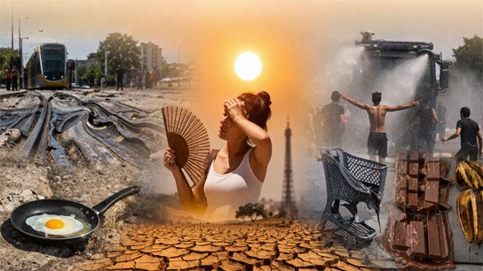 Eggs are being cooked in the sun! Roads and tramlines are melting, the death toll is increasing in Europe due to unprecedented heatwaves