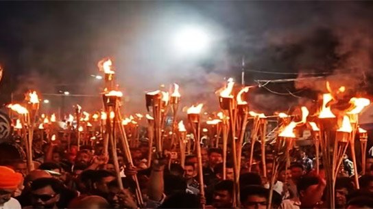 Dhaka's streets rumble with 'Jai Shri Ram' slogans