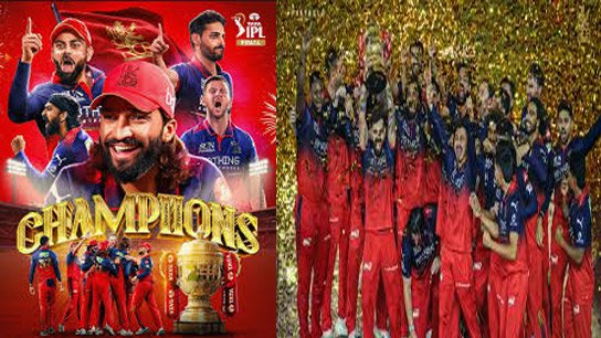 RCB beats GT by 5 wickets and became the champion for the second time