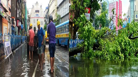 Water logging in kolkata, North and South 24 Parganas
