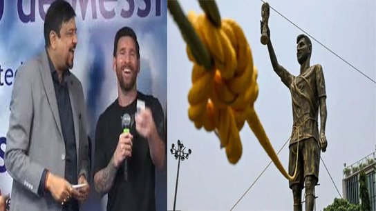 Laketown's dangerous Messi statue finally removed