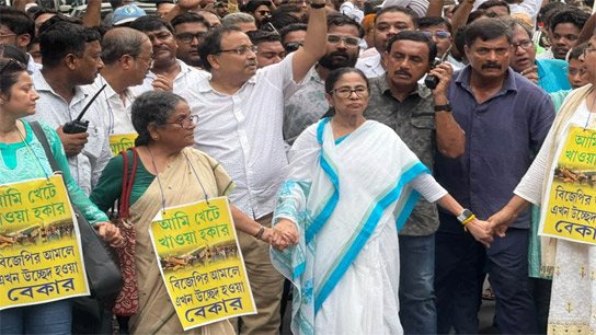 Mamata Banerjee Hawker Protest March