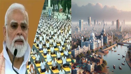 PM Narendra Modi recounts the success story of Yoga Day, tracing its roots to Bengal