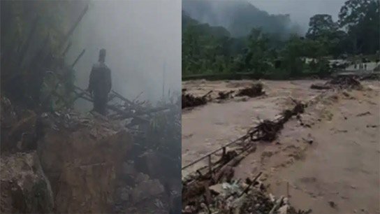 Dudhia Bridge Washed Away, NH10 and NH110 Closed After Landslides
