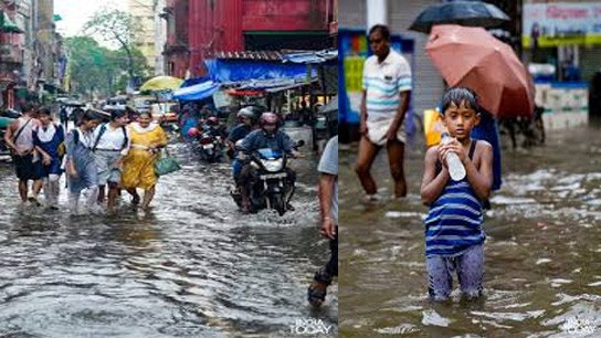 When the rain is in full swing