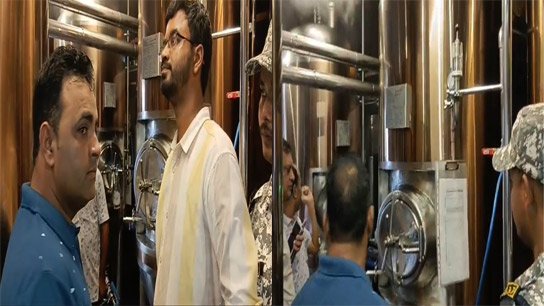 What's going on in Siliguri! A whole beer factory hidden behind a bar