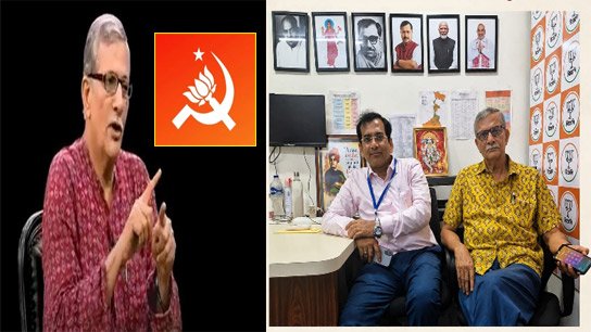 Controversial CPM leader Tanmay Bhattacharya appears at BJP party office