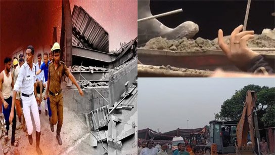 Disaster as roof of under-construction warehouse collapses in Taratola, many workers feared trapped; Army in rescue operation