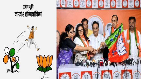 Former Trinamool MPs Sukhendu Shekhar, Sushmita Dev and Prakash Chik Baraik join BJP