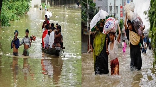 Severe flood situation in Bangladesh, more than 1 million displaced
