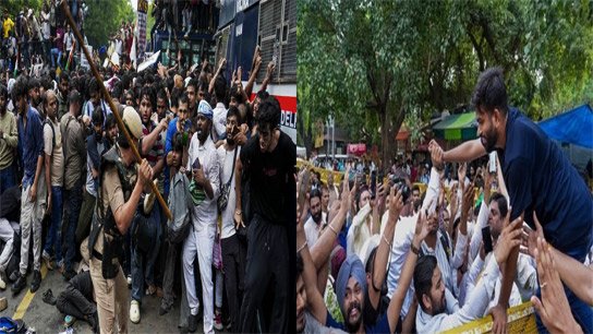 Gen Z protests in Delhi; 'Arshola' reaches Parliament building