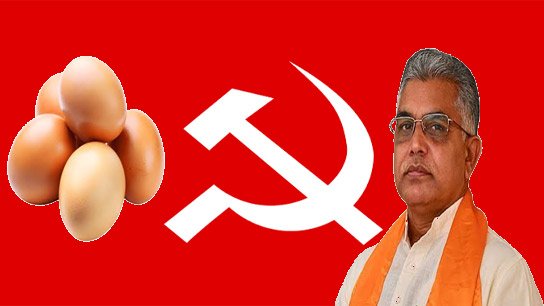 Dilip Ghosh's excuse for throwing eggs at leftist intellectuals