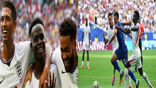 Hat-trick of soccer in fire, England defeats France