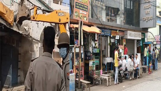 Traders' hands on their heads; Business's paws on the playground! Bulldozers will be used in the 'illegal' market in Malda!