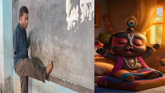 Teaching for 15 years with chalk and pencil on his toes, regretting not being able to touch the rope of the chariot