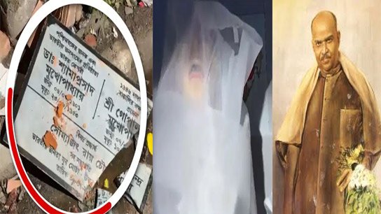 Target Bharat Keshari, Syama Prasad's statue vandalized before unveiling at Sukiya Street