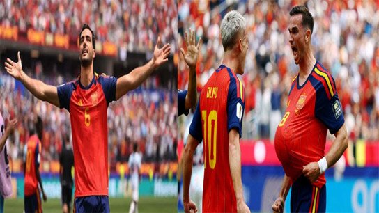 Spain beat Belgium in quarter-final to set up France clash