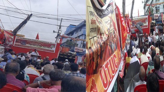 Protest against hawker eviction at Sealdah civic convention; UTUC makes strong statement demanding rehabilitation