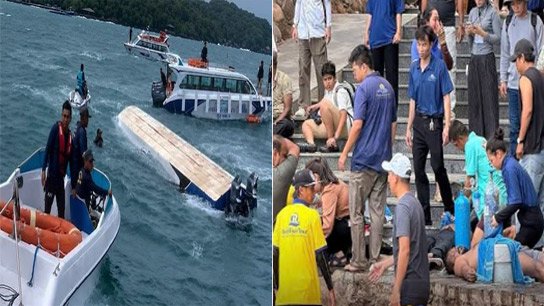 Boat carrying Indian tourists capsized in Vietnam