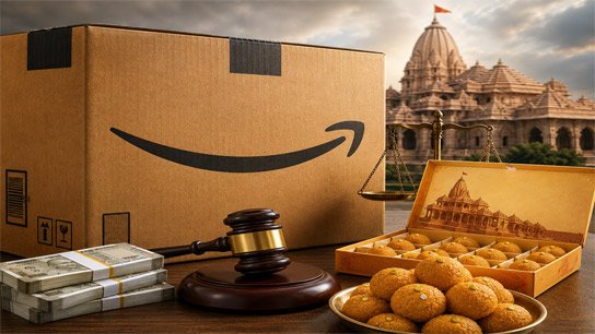 Center fines Amazon Rs 1 lakh for selling ordinary sweets in the name of Ram temple prasad!