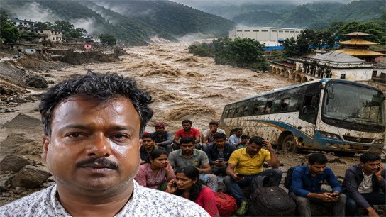 Terrible landslide in Nepal: 65 tourists from Arambagh stranded, family extremely worried due to communication problems