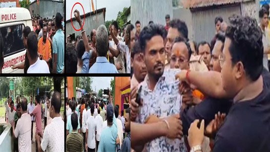 Trinamool panchayat members can't be taken'; This time the egg flew targeting the BJP leaders!