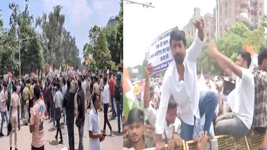 Protests in Patna demanding cancellation of BPSC exam: Police use water cannon and lathicharge during Raj Bhavan raid