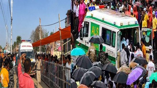 Seven People stampade and died in bihar lakhisarai Ashokdham Temple