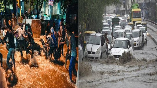 Delhi-NCR drenched in heavy rain; several areas submerged, traffic disrupted