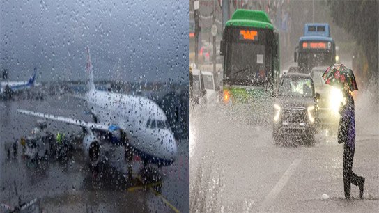 Waterlogged capital, 15 flights unable to land at Delhi airport due to heavy rain