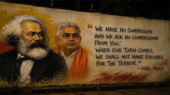 Dilip Ghosh on Jadavpur University Wall Writing