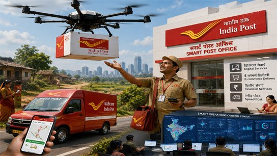 Post offices are closing, drones will deliver letters, the look will change! India Post is getting 'smart' with the combination of technology