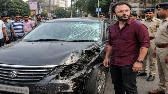 Actor Joyjit Banerjee involved in road accident on Kolkata roads