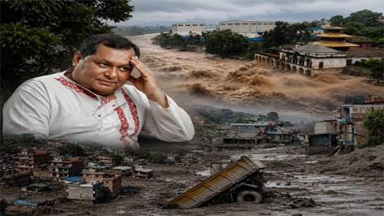 Kharaj trapped in disaster, uncertain return to Kolkata