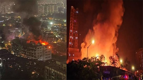 A terrible fire broke out in a 12-storey multi-storey building in Vile Parle, Mumbai