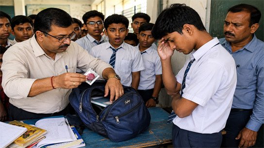 Smartphone and condoms recovered during bag search at school: Huge stir in Habra