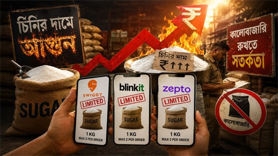 Sugar prices skyrocket, shopping rush on Swiggy, Blinkit and Zepto to curb black marketing