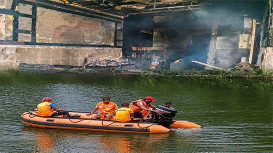 Disaster Management Department arrives, intensive search underway at pond near Tarapith hotel